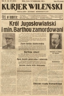 Kurjer Wileński : niezależny dziennik demokratyczny. 1934, nr 277
