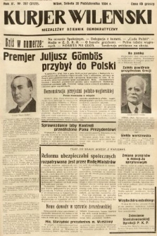 Kurjer Wileński : niezależny dziennik demokratyczny. 1934, nr 287