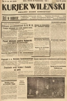 Kurjer Wileński : niezależny dziennik demokratyczny. 1934, nr 297