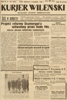 Kurjer Wileński : niezależny dziennik demokratyczny. 1934, nr 302