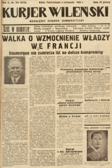 Kurjer Wileński : niezależny dziennik demokratyczny. 1934, nr 303