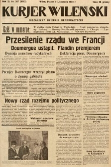 Kurjer Wileński : niezależny dziennik demokratyczny. 1934, nr 307