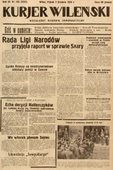 Kurjer Wileński : niezależny dziennik demokratyczny. 1934, nr 335