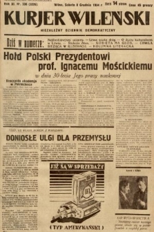 Kurjer Wileński : niezależny dziennik demokratyczny. 1934, nr 336