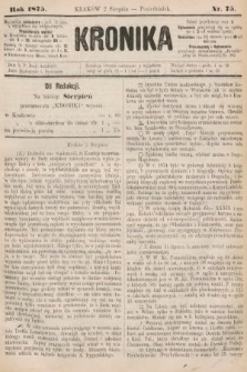 Kronika. 1875, nr 75