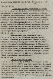 Biuletyn Miejscowy Oddziału PAT w Jerozolimie. 1943, nr 58