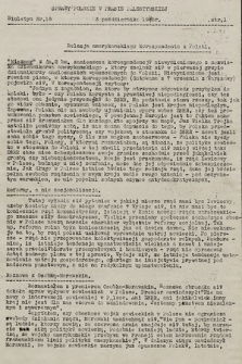 Sprawy Polskie w Prasie Palestyńskiej : biuletyn. 1945, nr 18