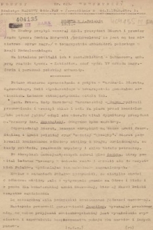 Poufny Wewnętrzny Biuletyn Radiowy Oddziału PAT w Jerozolimie. 1945, nr 628