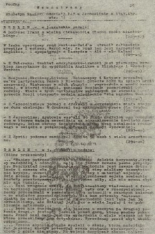 Poufny Wewnętrzny Biuletyn Radiowy Oddziału PAT w Jerozolimie. 1943, nr 29