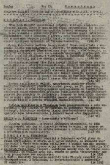 Poufny Wewnętrzny Biuletyn Radiowy Oddziału PAT w Jerozolimie. 1943, nr 55