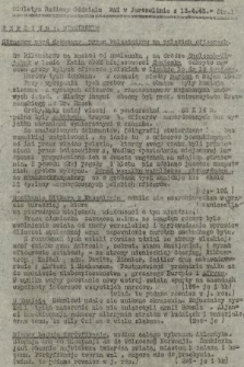 Biuletyn Radiowy Oddziału PAT w Jerozolimie. 1943, z dn. 13.04