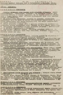 Poufny Wewnętrzny Biuletyn Radiowy Oddziału PAT w Jerozolimie. 1943, nr 64
