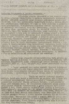 Poufny Wewnętrzny Biuletyn Radiowy Oddziału PAT w Jerozolimie. 1943, z dn. 5.05