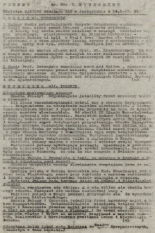 Poufny Wewnętrzny Biuletyn Radiowy Oddziału PAT w Jerozolimie. 1943, nr 80