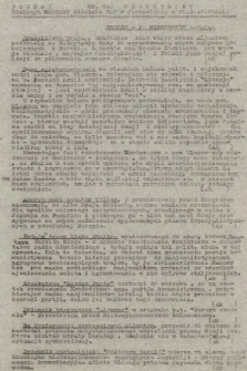 Poufny Wewnętrzny Biuletyn Radiowy Oddziału PAT w Jerozolimie. 1943, nr 94