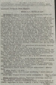Poufny Wewnętrzny Biuletyn Radiowy Oddziału PAT w Jerozolimie. 1943, nr 146