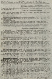 Poufny Wewnętrzny Biuletyn Radiowy Oddziału PAT w Jerozolimie. 1943, nr 160