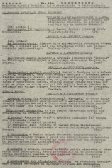 Poufny Wewnętrzny Biuletyn Radiowy Oddziału PAT w Jerozolimie. 1943, nr 164