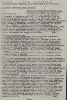 Poufny Wewnętrzny Biuletyn Radiowy Oddziału PAT w Jerozolimie. 1943, nr 171