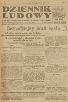 Dziennik Ludowy : organ Polskiej Partyi Socyalistycznej. 1919, nr 271