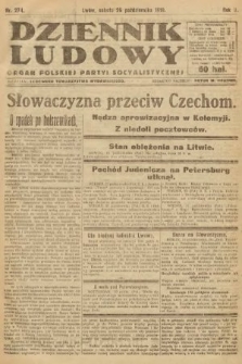 Dziennik Ludowy : organ Polskiej Partyi Socyalistycznej. 1919, nr 274