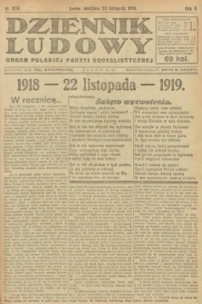 Dziennik Ludowy : organ Polskiej Partyi Socyalistycznej. 1919, nr 299