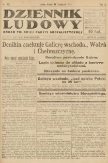 Dziennik Ludowy : organ Polskiej Partyi Socyalistycznej. 1919, nr 301