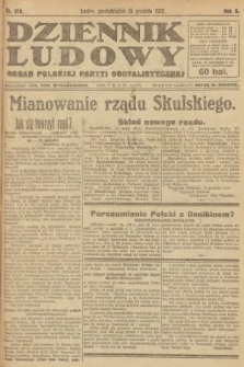 Dziennik Ludowy : organ Polskiej Partyi Socyalistycznej. 1919, nr 318