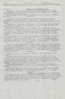 Poufny Wewnętrzny Biuletyn Radiowy Oddziału PAT w Jerozolimie. 1944, nr 324