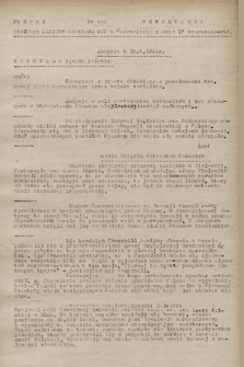 Poufny Wewnętrzny Biuletyn Radiowy Oddziału PAT w Jerozolimie. 1944, nr 444