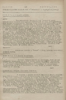 Poufny Wewnętrzny Biuletyn Radiowy Oddziału PAT w Jerozolimie. 1944, nr 447