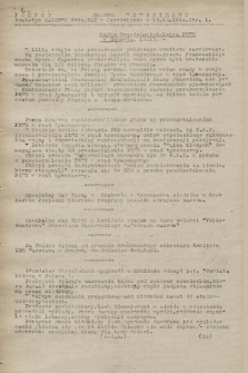 Poufny Wewnętrzny Biuletyn Radiowy Oddziału PAT w Jerozolimie. 1944, nr 596