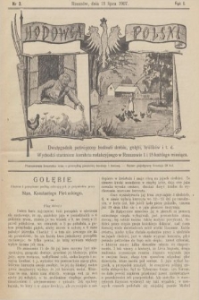 Hodowca Polski : dwutygodnik poświęcony hodowli drobiu, gołębi, królików itd. 1907, nr 3