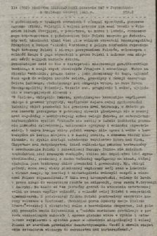 Biuletyn Telegraficzny Oddziału PAT w Jerozolimie. 1943, nr 114