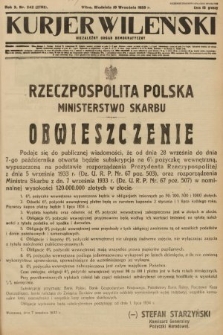 Kurjer Wileński : niezależny organ demokratyczny. 1933, nr 242