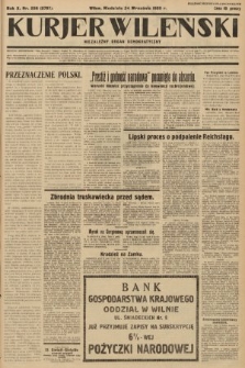Kurjer Wileński : niezależny organ demokratyczny. 1933, nr 256