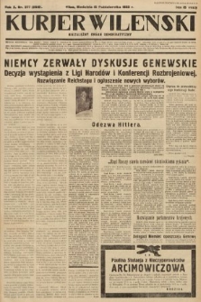 Kurjer Wileński : niezależny organ demokratyczny. 1933, nr 277