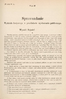 [Kadencja I, sesja IV, al. 4] Alegata do Sprawozdań Stenograficznych z Czwartej Sesyi Sejmu Galicyjskiego z roku 1866. Alegat 4