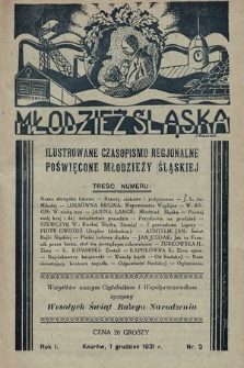 Młodzież Śląska : ilustrowane czasopismo regionalne poświęcone młodzieży śląskiej. 1931, nr 3