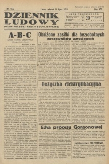 Dziennik Ludowy : organ Polskiej Partji Socjalistycznej. 1933, nr 155