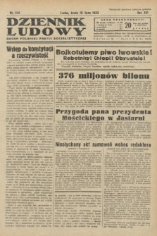 Dziennik Ludowy : organ Polskiej Partji Socjalistycznej. 1933, nr 162