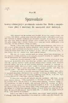 [Kadencja I, sesja IV, al. 15] Alegata do Sprawozdań Stenograficznych z Czwartej Sesyi Sejmu Galicyjskiego z roku 1866. Alegat 15
