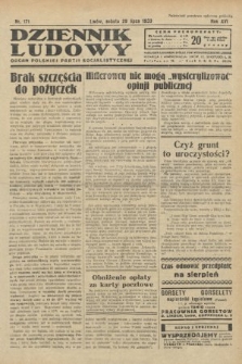 Dziennik Ludowy : organ Polskiej Partji Socjalistycznej. 1933, nr 171