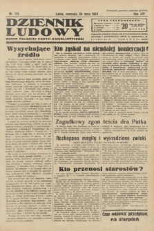 Dziennik Ludowy : organ Polskiej Partji Socjalistycznej. 1933, nr 172