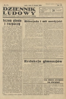 Dziennik Ludowy : organ Polskiej Partji Socjalistycznej. 1933, nr 174