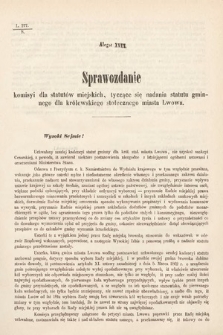 [Kadencja I, sesja IV, al. 18] Alegata do Sprawozdań Stenograficznych z Czwartej Sesyi Sejmu Galicyjskiego z roku 1866. Alegat 18
