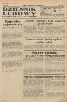 Dziennik Ludowy : organ Polskiej Partji Socjalistycznej. 1933, nr 210