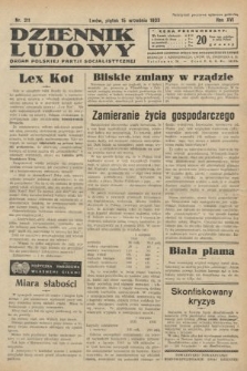 Dziennik Ludowy : organ Polskiej Partji Socjalistycznej. 1933, nr 211