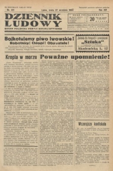 Dziennik Ludowy : organ Polskiej Partji Socjalistycznej. 1933, nr 221