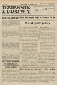 Dziennik Ludowy : organ Polskiej Partji Socjalistycznej. 1933, nr 223